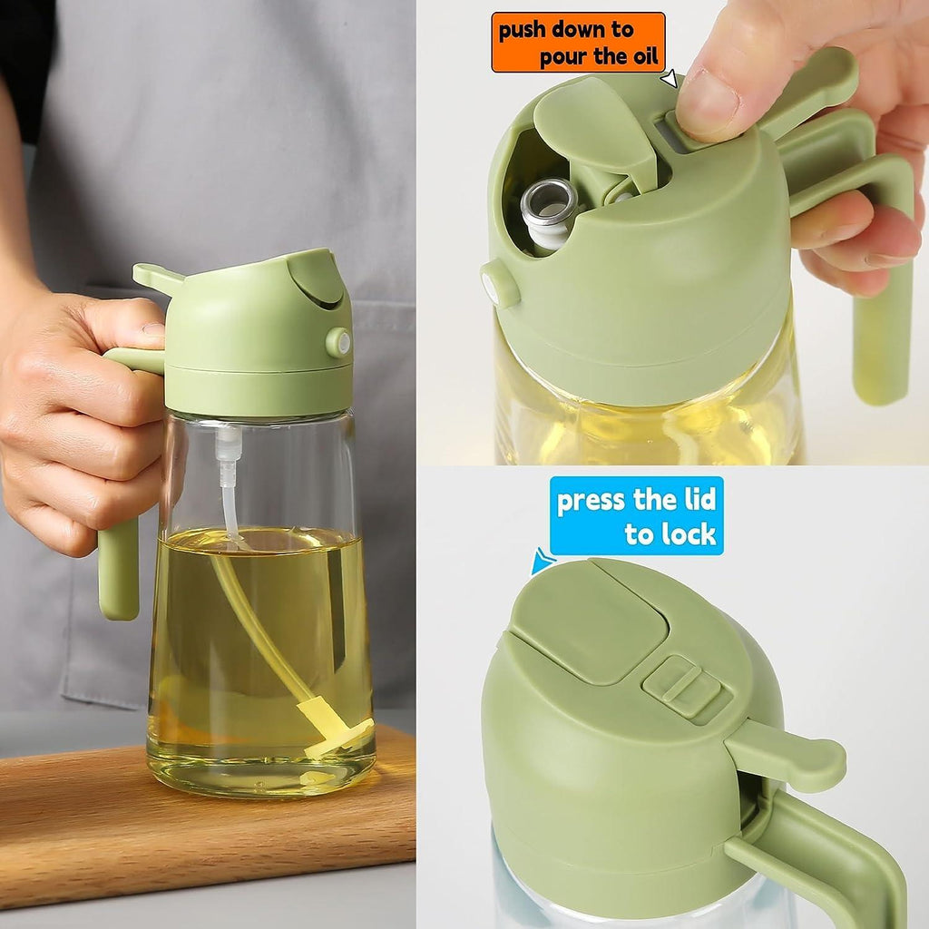 Oil Sprayer & Dispenser Bottle (500ml) |🔥FLAT 50% SAVING🔥