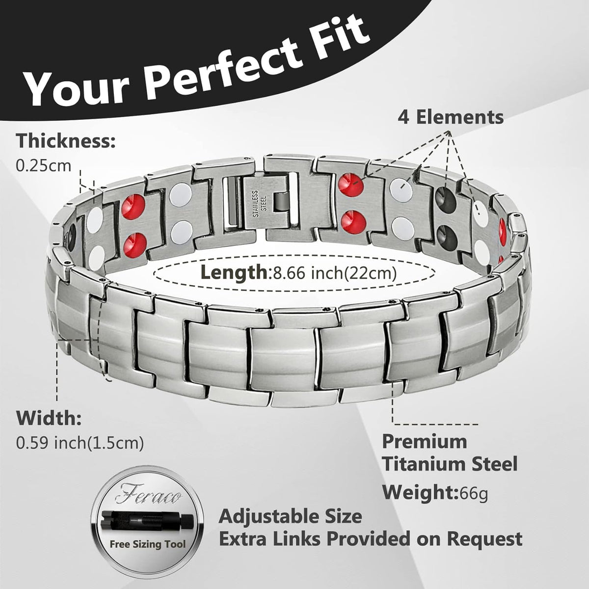 Magnetic Therapy Bio Bracelet