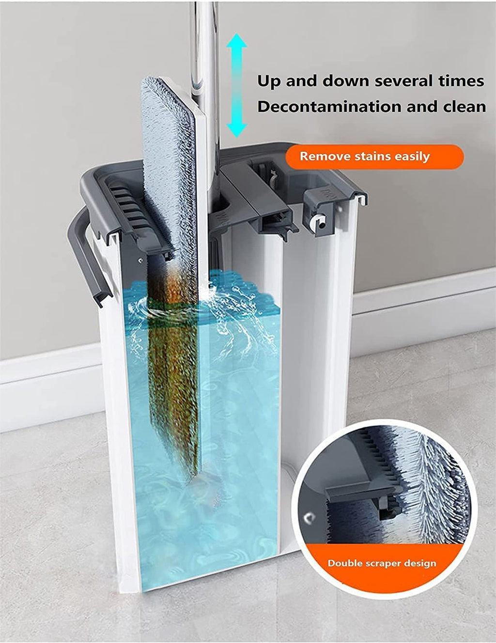 The Wonderful Floor Cleaning Mop with Bucket