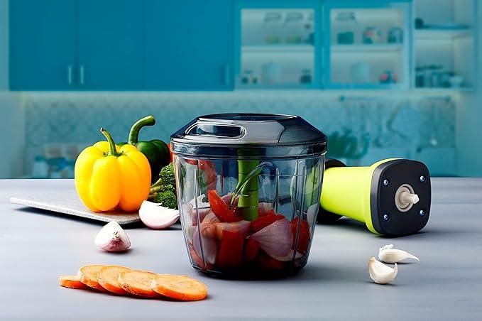Manual Speedy Hand Press Food Chopper 1000ml