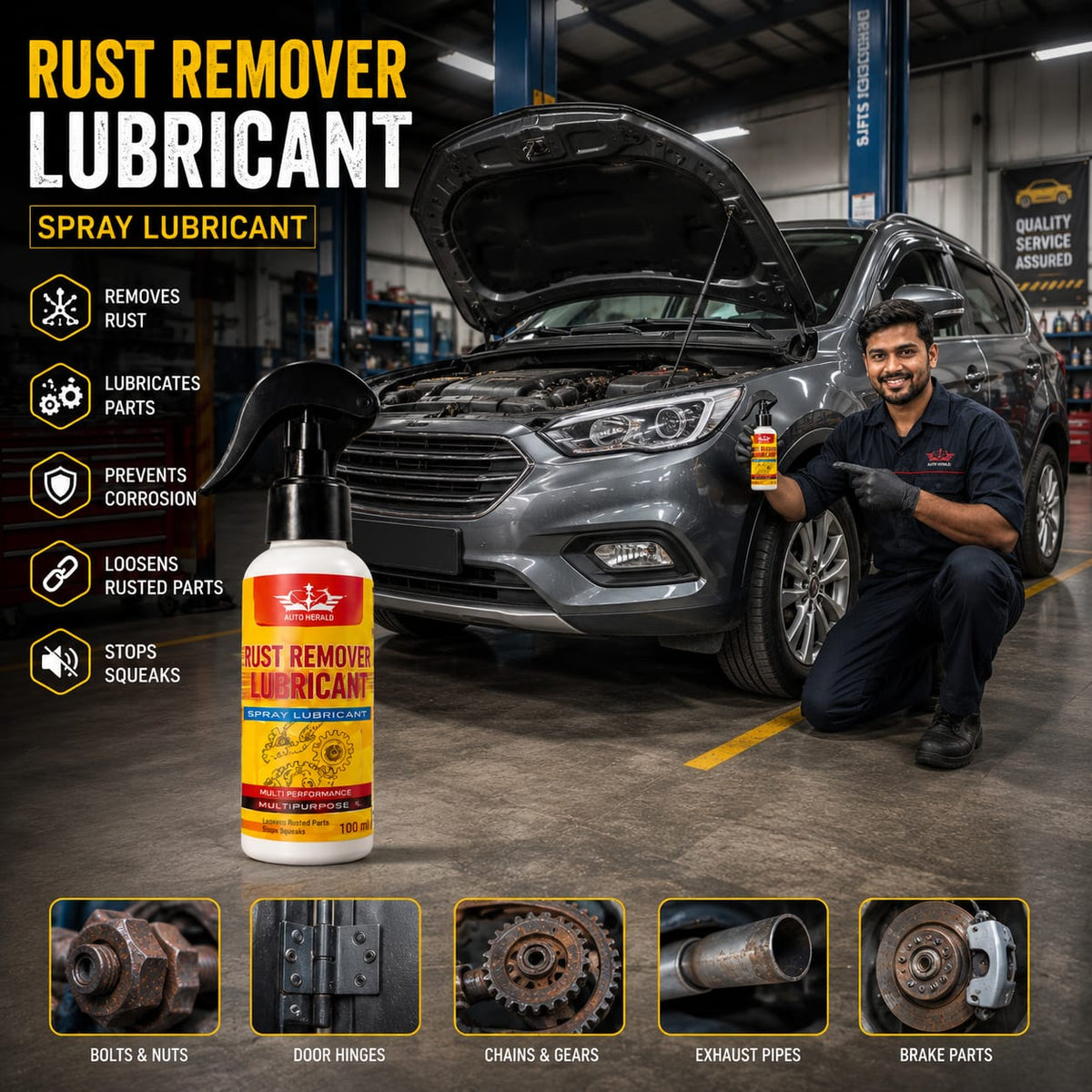 RustGone Pro Lubricant Spray (Pack of 3) ⭐